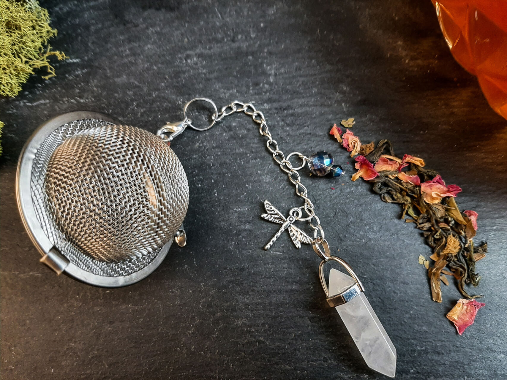 Rose Quartz Tea infuser