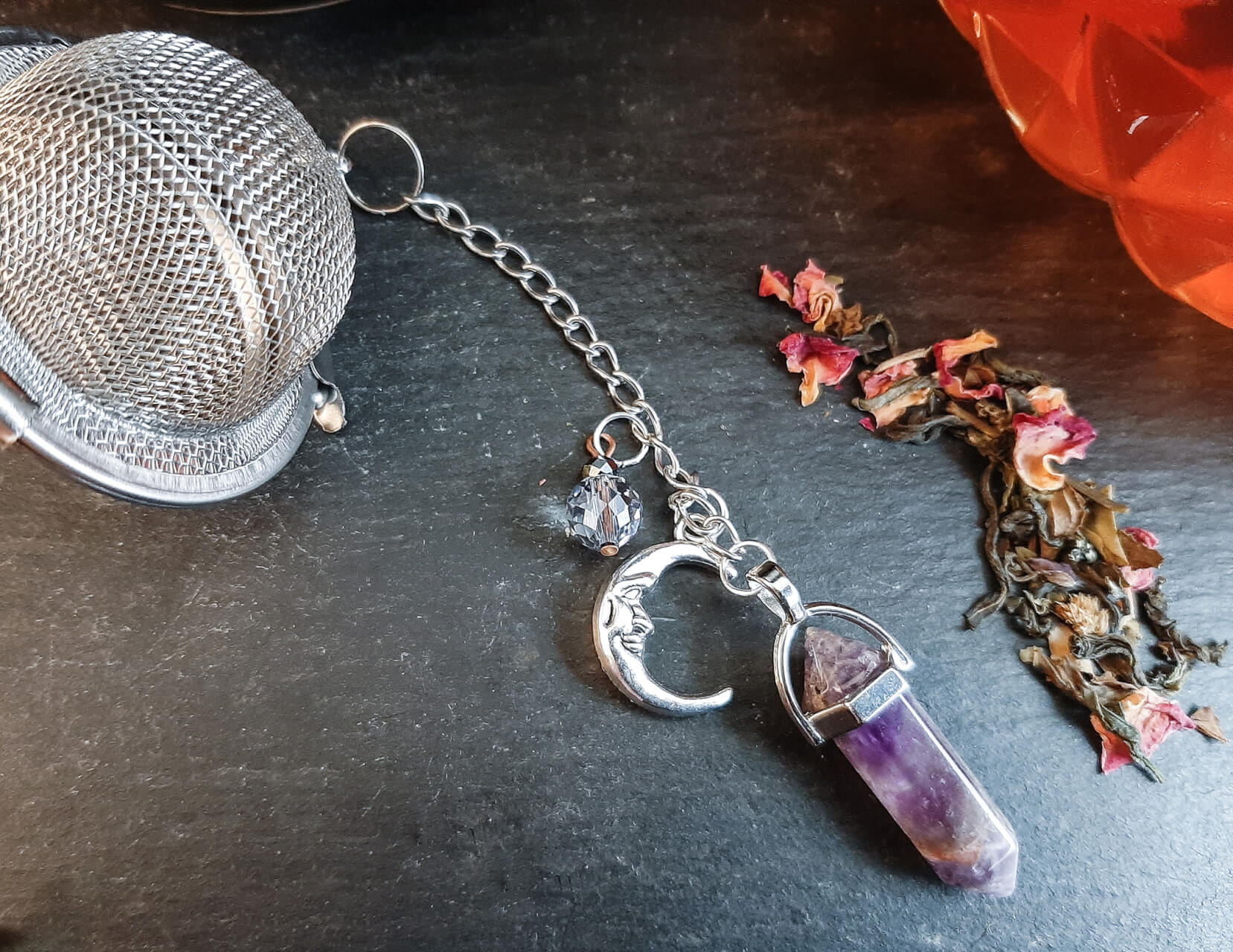 Amethyst Crystal Tea Infuser